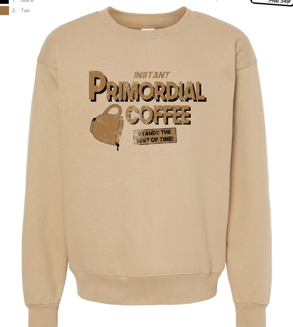 Primordial Coffee Crew Neck